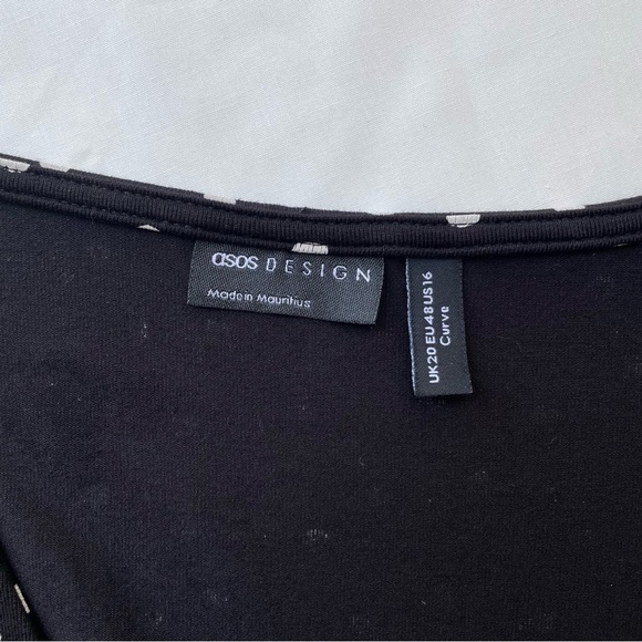 NWT ASOS Polka Dot Mini Dress Size 16 - Picture 9 of 9